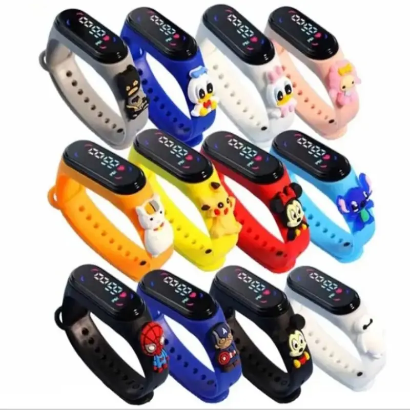 Jam Tangan Karakter LED Tahan Air Motif Kartun - Model Digital Fashion