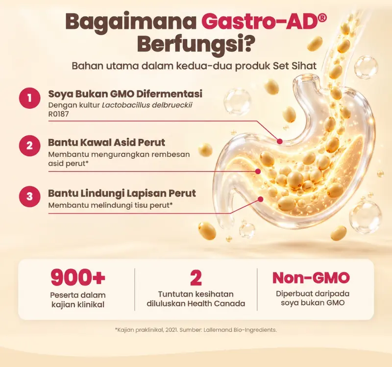[Eksklusif Dr1Share] Nattoflux Set Sihat Rapid Relief + Stomach Food ...