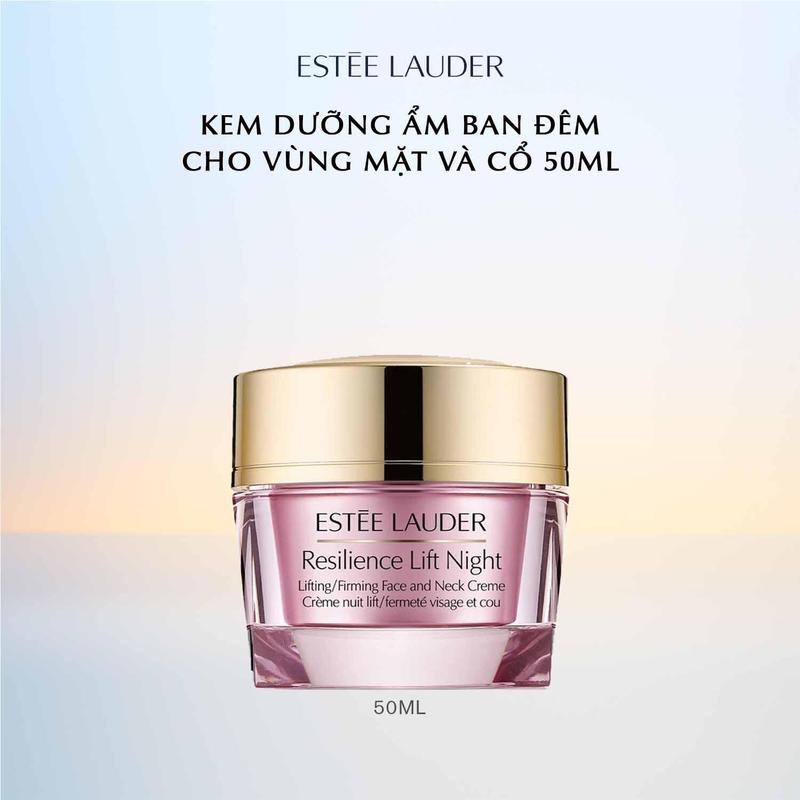 Kem dưỡng ẩm ban đêm nâng da cho vùng mặt và cổ Estee Lauder Resilience Lift Night Firming Sculpting Face and Neck Crème 50ml