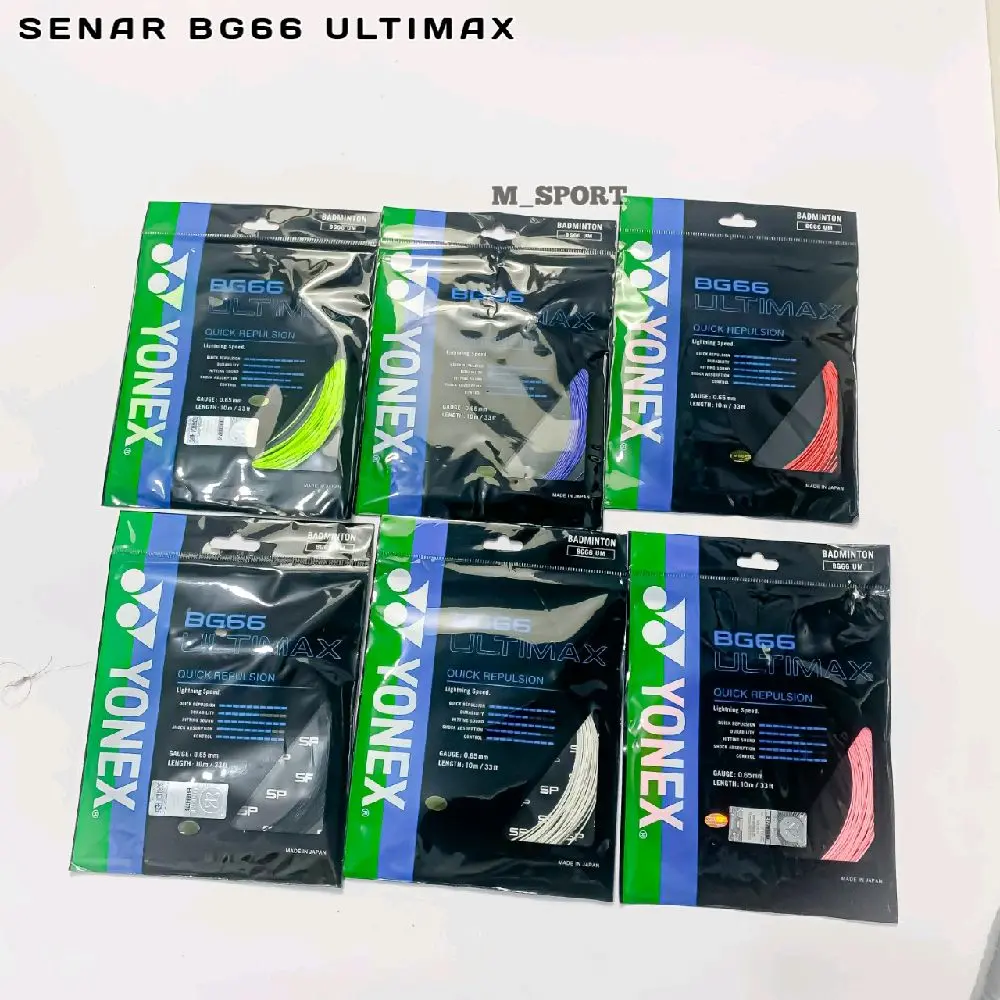 SENAR BADMINTON BG66 ULTIMAX SERI SP TERLARIS