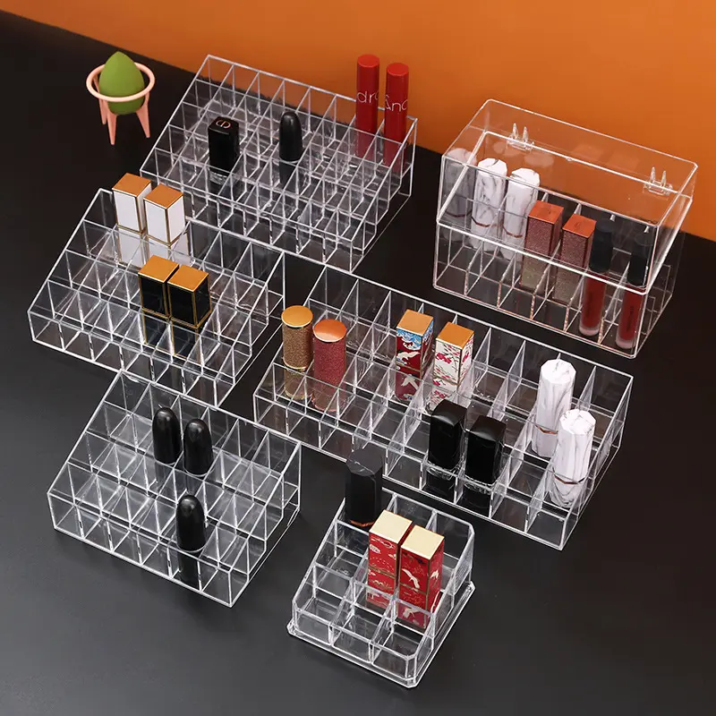 Rak Lipstick 40 Slot / Rak Tempat Lipstick / Rak Meja Lipstick / Rak Lipstick Slot Top006