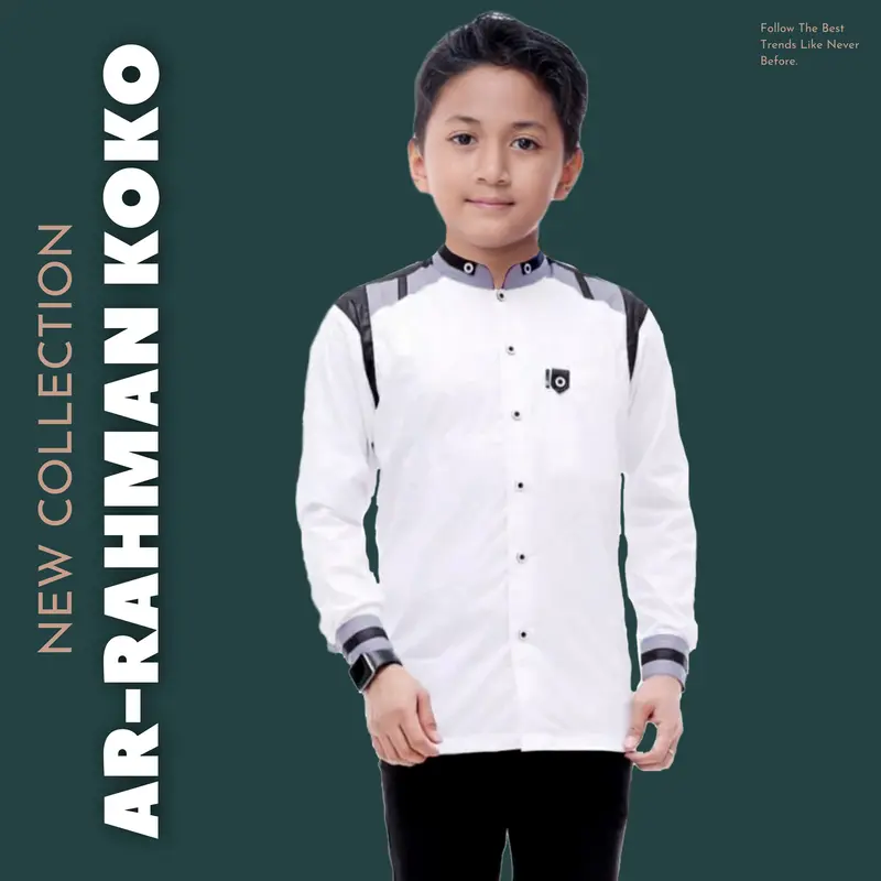 BAJU KEMEJA KOKO ANAK LENGAN PANJANG UMUR 5 SAMPAI 14 TAHUN TERBARU 3