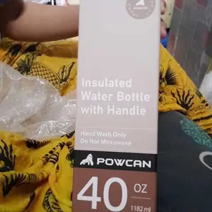 Botol Air Tersulut POWCAN dengan Tutup 2-in-1 Sedotan dan Mulut Botol, Anti Bocor, Bebas BPA, Botol Air Baja Tahan Karat Dinding Ganda untuk Olahraga, 500 ml/768 ml/1100 ml
