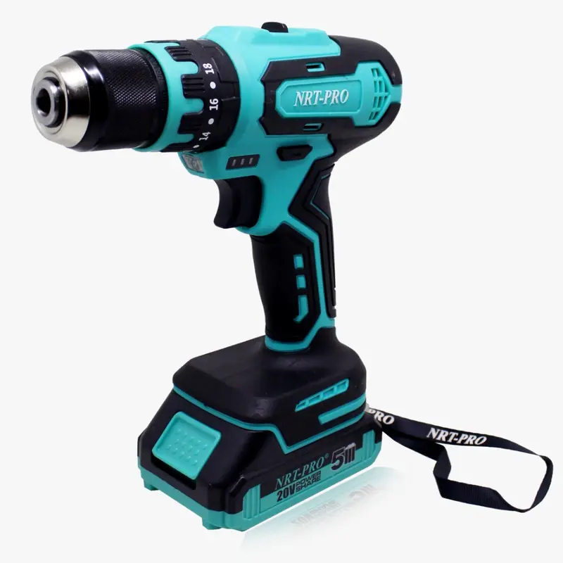 NRT PRO DC-340 Set Mesin Bor Baterai Cordless Drill Bor Tangan Impact Nrt Pro DC 340 Set 8