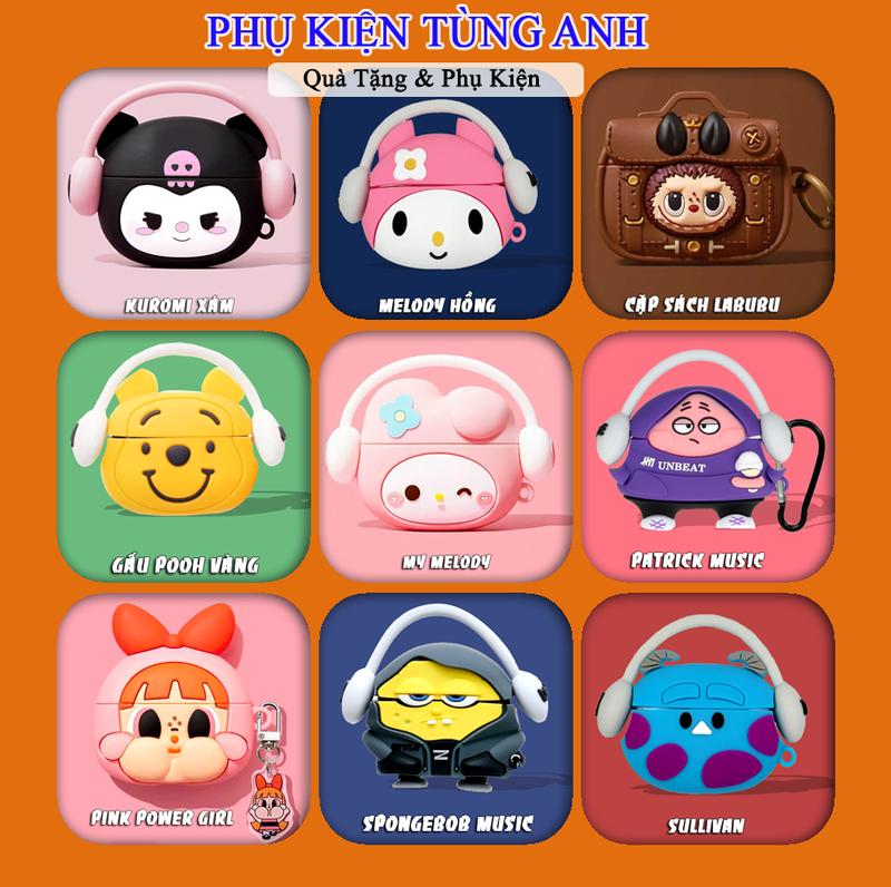  Ốp bảo vệ Tai Nghe Airpods Pro Gen 2 Pro Dễ Thương Phụ Kiện - Nhựa Mềm - Nhiều Màu ốp  airpod 