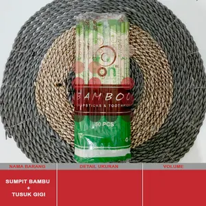 SUMPIT BAMBU + TUSUK GIGI ISI 50 PCS
