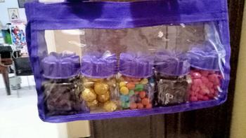 Product Review of Hampers Mawar Ungu Ovina Sugar Candy Rose murah dan unik  ( AFL) Botol Paket Coklat Permen Toples Gummy Snacks Food Makanan Choco Red Chocolate Cemilan from I**a 0
