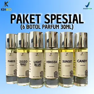 [BPOM] Paket Spesial Kihiko Parfum 6 Botol Pria Wanita Bebas Pilih Aroma 30ML EDP