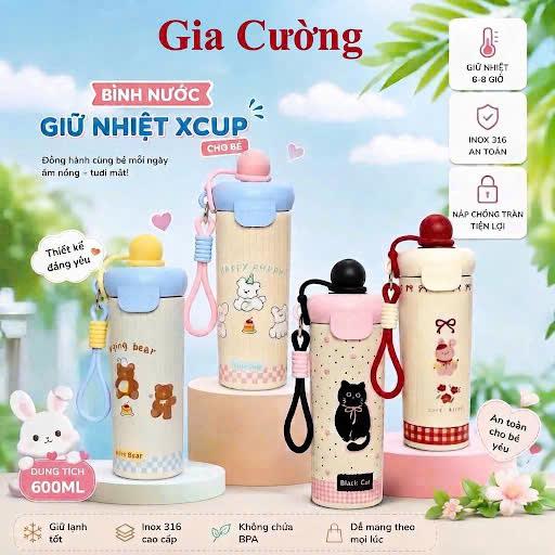 { Deal Chính Hãng } Bình giữ nhiệt X-CUP NIUMI 600ml , thép không gỉ 316 , giữ…