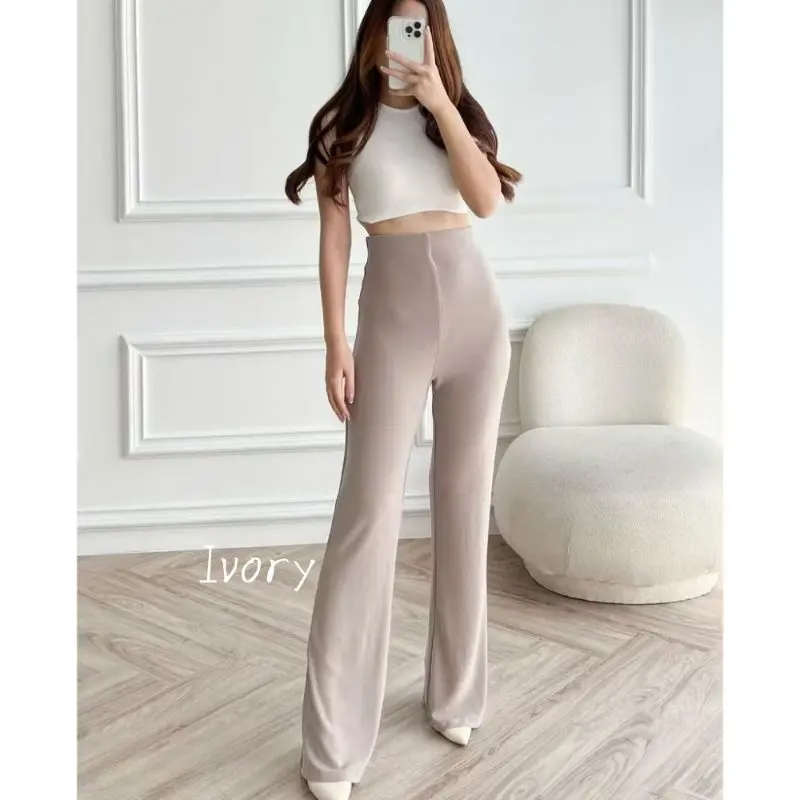 UMY Flare Pants - Highwaist Flare Pants - Highwaist Celana Cutbray Scuba 7