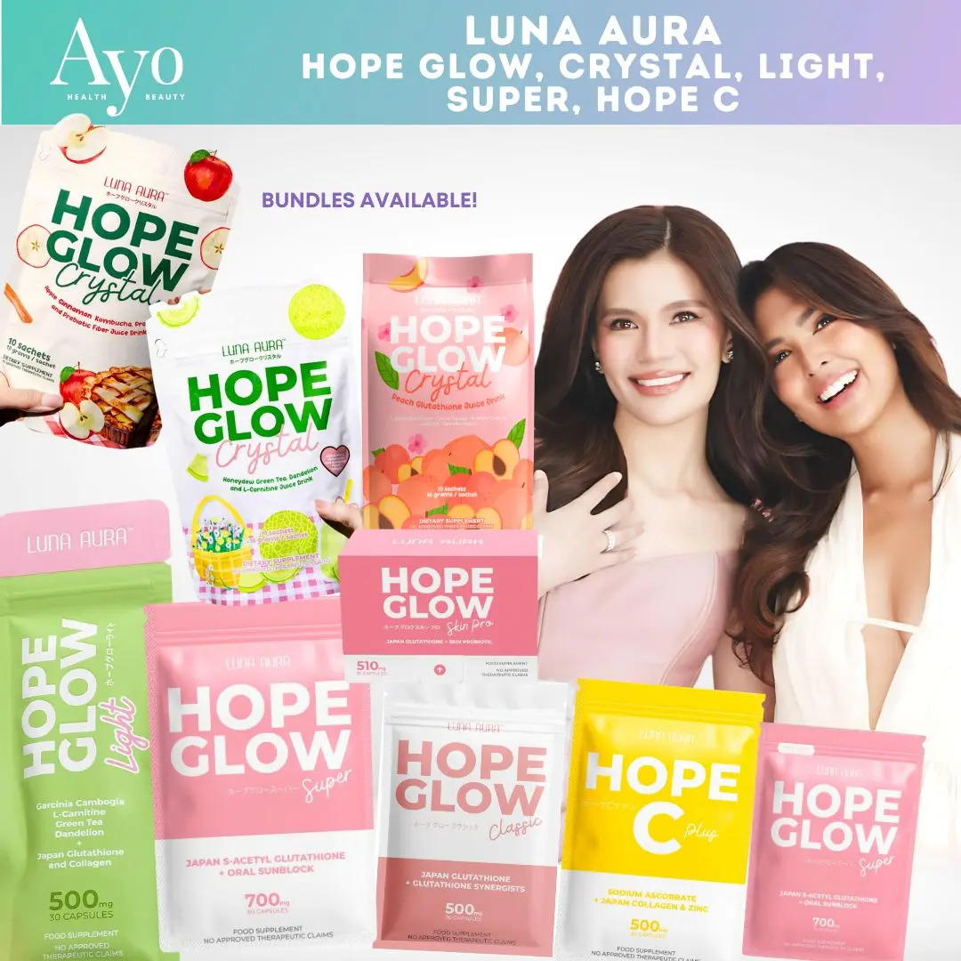 Luna Aura Skin Pro Hope Glow, Biggie, Mini, Hope C, Crystal, Dream of Me hope  glow