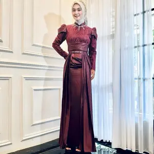 Liora dress 2 in 1 dress kondangan, lamaran, wisuda by sebiruhijab