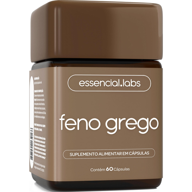 FENO GREGO 450mg - Fórmula Avançada com Máxima Concentração e Pureza - 60 Cápsulas