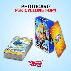 BOBOIBOY GALAXY CARD PEK CYCLONE FURY UNOFFICIAL PREMIUM 25 SHEET FREE BOX