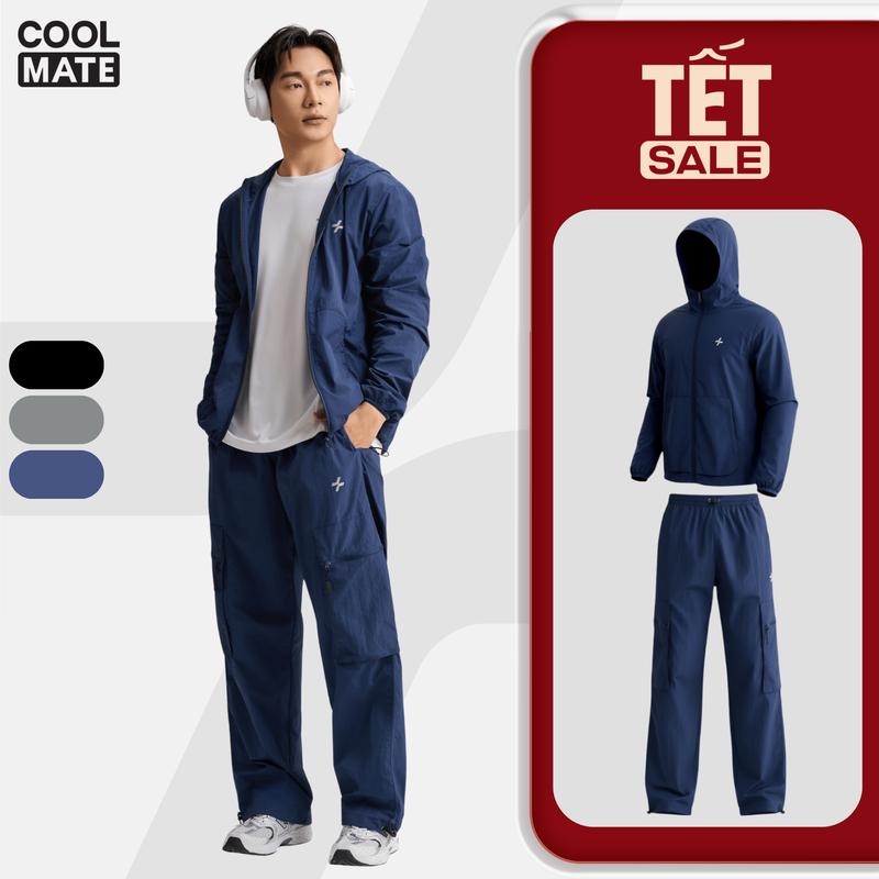 Set bộ Áo khoác nam và Quần Track Windbreaker Siêu nhẹ Chống gió - FW25 - Coolmate