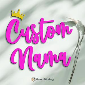 Hiasan Dinding Custom Nama Ukir Kayu 3D Huruf Timbul | Dekorasi Dinding Kamar Tidur Aesthetic