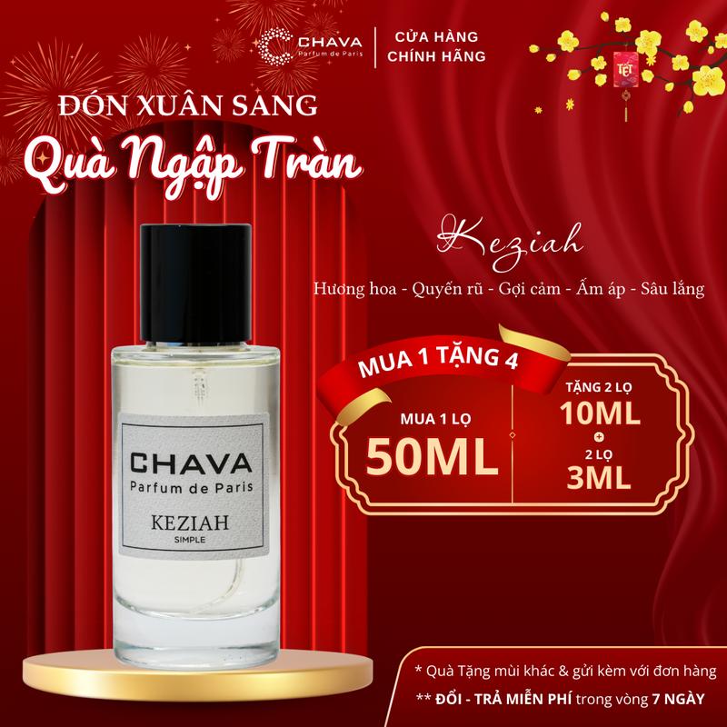 Nước Hoa Nữ Quyến Rũ Nồng Ấm C CHAVA SIMPLE KEZIAH - Hương Quýt Hồng Cam Bergamot Quyến Rũ & Mạnh Mẽ - Phong Cách Tự Tin Năng Động Sexy & Cá Tính - Chính Hãng Lưu Hương Lâu 6-8h Da & 3-7 Ngày Quần Áo Tiêu Chuẩn Pháp Perfume Xịt Thơm