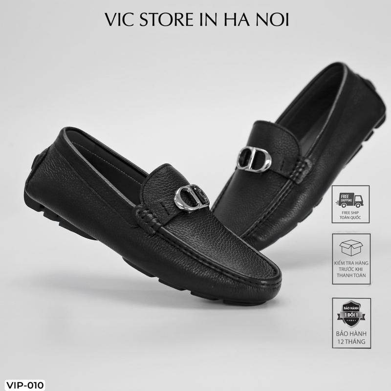 Giày Moca Nam Da Bò Cao Cấp Đế Âm Cao Su Êm Ái Chắc Chắn VIP-010 