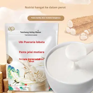 Bubur Ubi Cina, Akar Kudzu & Jelai 400g Rasa Original, Minuman Instan Sereal Gandum Utuh, Siap Konsumsi,Sarapan sehat rendah gula, pengganti makanan