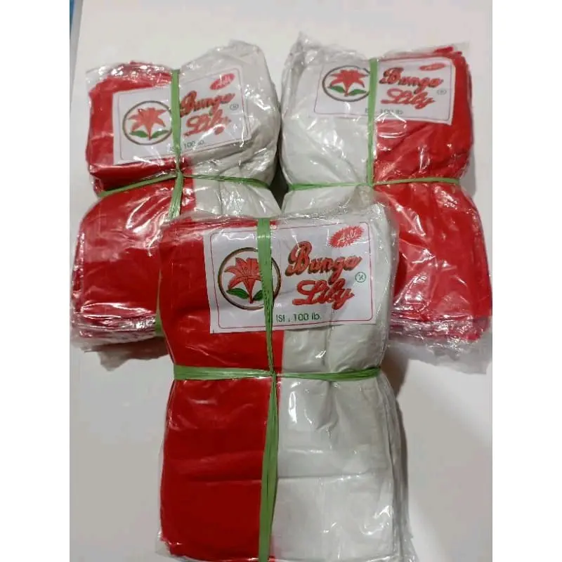 [ 5 PACK ] Bendera plastik isi 100pcs / pack Bendera plastik merah putih agustusan indonesia terlaris