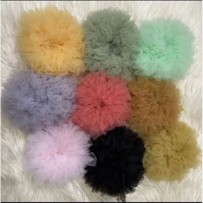 Special PROMO Cepol tile VIRAL/SCRUNCHIE TILE BESAR 20 CM soft tule Premium Gread A 4
