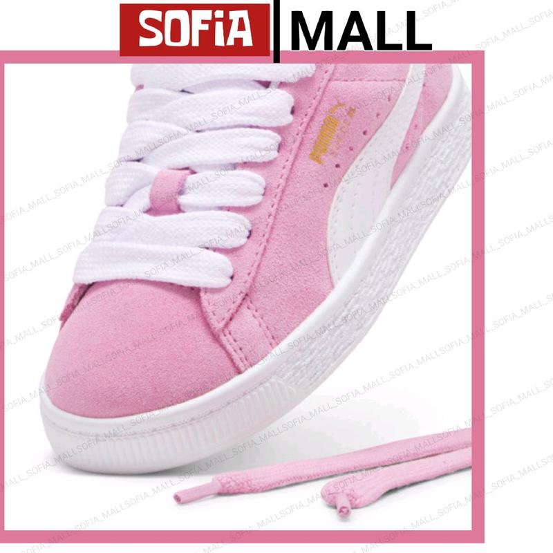 Sepatu Gemuk Gendut Bahan SUEDE XL Warna Dusti Dusty Pink Merah Muda Untuk Wanita Perempuan Cewek remaja Tanggung Casual Karet Shoes Sneakers 3