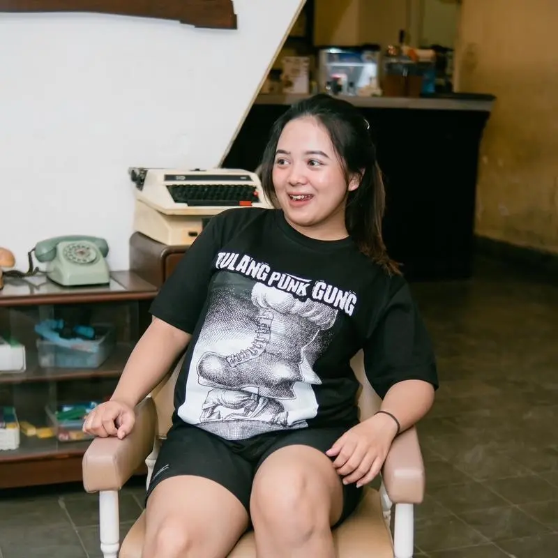 Baju KAOS Tulang Punk Gung Kaos Katas Kata Kaos Distro Pria Wanita Viral  / Pakaian Pria Wanita Combed 24s~FREE STICKER Lembut Nyaman Tshirt Unik 4