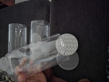 Product Review of Portable Clear Sealed Can with Lid Circular Storage Bucket Plastic Food Jar Food Grade Sealed Empty Packing Bottle from n**e 0