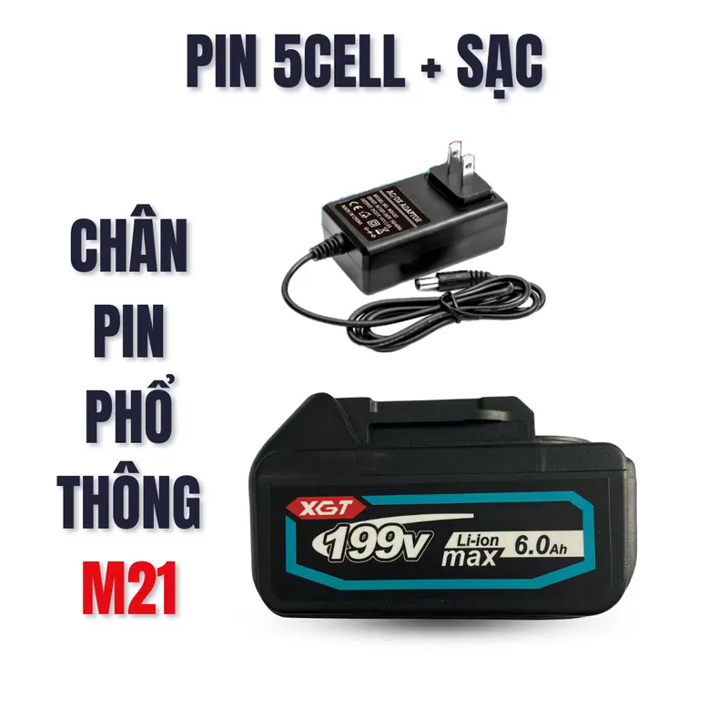 Pin Phổ Thông 20cell Makita 21V- Chân Pin Phổ Thông M21 Chất Lượng Cao - BẢO HÀNH 12 THÁNG 7