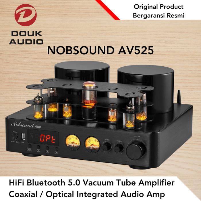 Jual Nobsound AV-525 HiFi Bluetooth 5.0 Vacuum Tube Amplifier