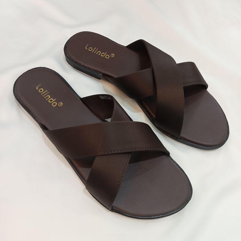 Product Introduction of sandal wanita crop, silang ,band dua, original lolinda 15
