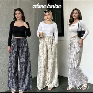 PROMO!!! Celana EVERYDAY Standar jumbo , bahan katun Motif abstrak