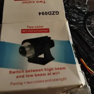 Lampu tembak Laser gun Led D2 mini 2 warna putih kuning jauh dekat GZD094