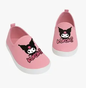Sepatu Slip On Anak Lucu Terbaru Sepatu Casual Anak Motif Kuromi Pink Murah Lucu Trendi Berkualitas