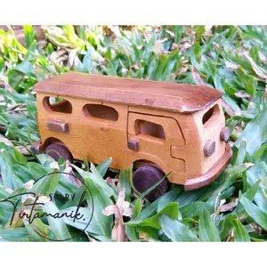 MINIATUR MOBIL VW COMBI KAYU
