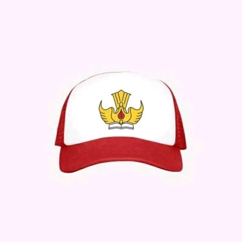TOPI SD POLOS BORDIR MURAH