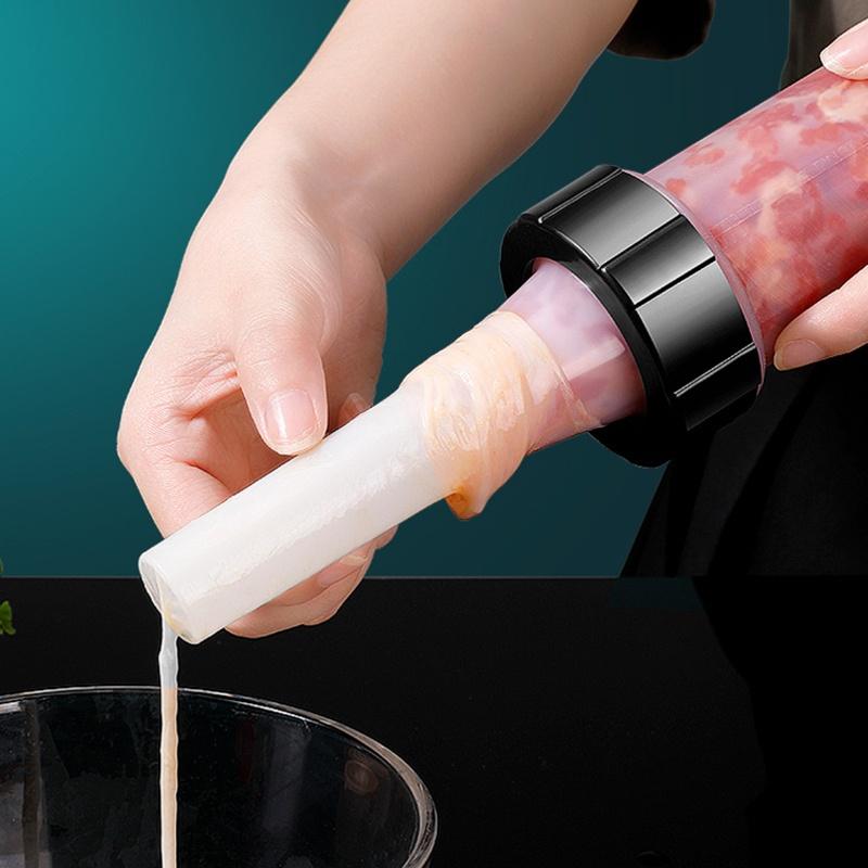 Product Introduction of เครื่องบรรจุไส้กรอก เข็มฉีดยาเนื้อแบบแมนนวล เครื่องมือทำเองที่บ้าน ฟิลเลอร์ไส้กรอกขนาดเล็ก 7