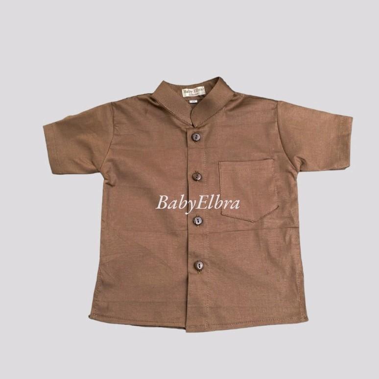 BabyElbra-Kemeja Popline Anak anak laki-laki kekinian 6bln-5tahun murah Anak-Anak 3
