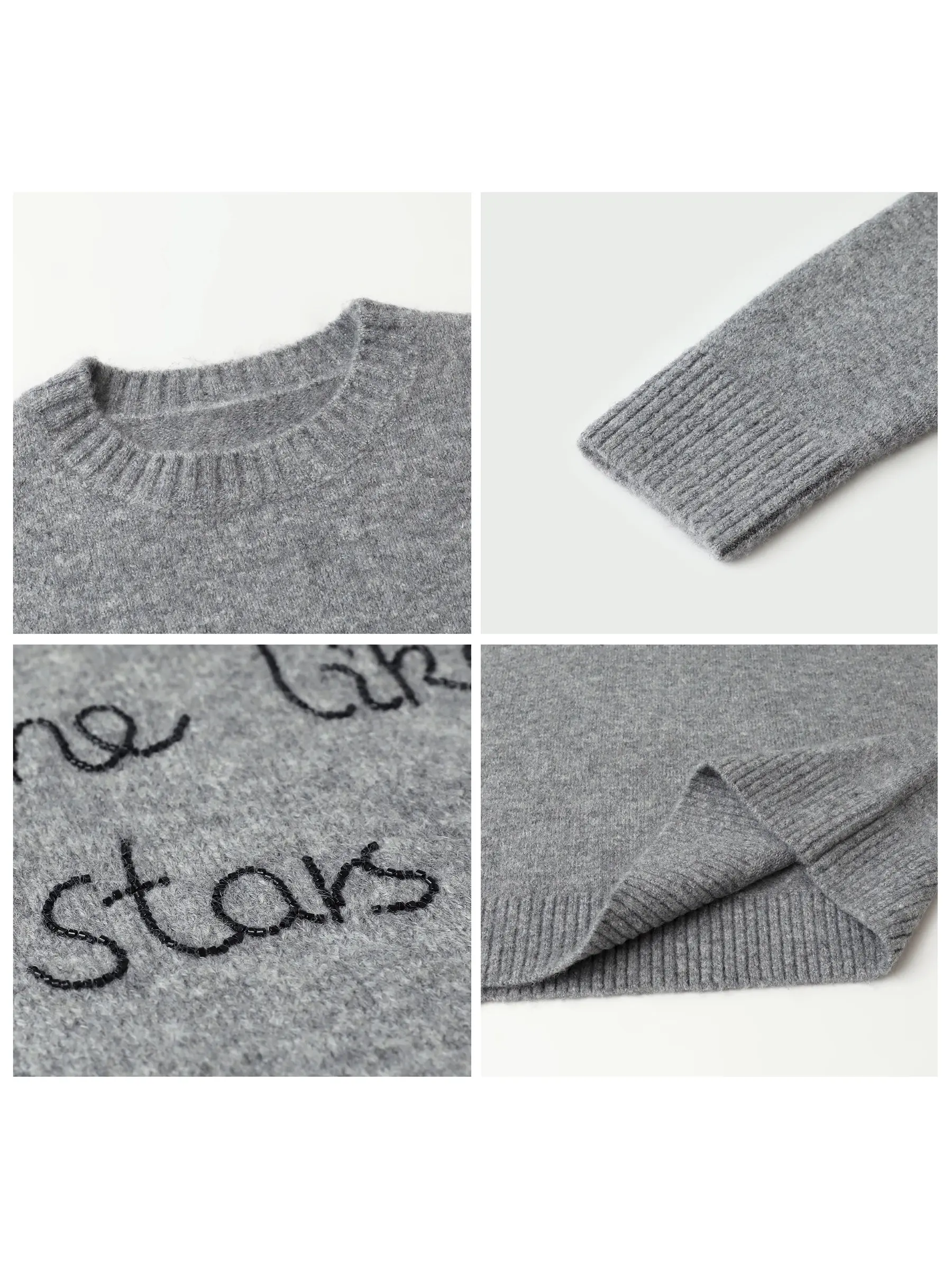 CHIC VEN Fashion Women Sweaters New Loose Cas l Letter Beading Round Ne Knitted Jumpers Pullover Spring Autumn 2026
