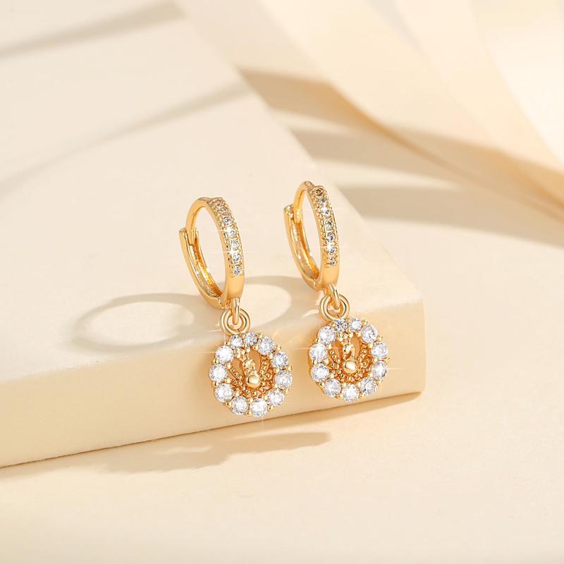 Product Introduction of LM128  Anting Titanium Bunga     Korea Anting Tusuk Permata Perhiasan Earrings 15