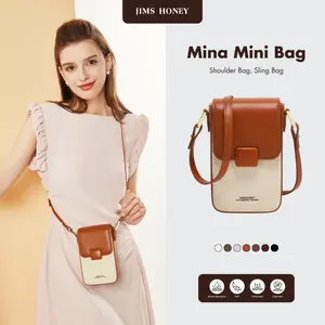 JIMS HONEY - Mina Mini Bag - Tas Selempang Wanita Cute Sling Bag Kulit pocket muat hp korean style gantungan