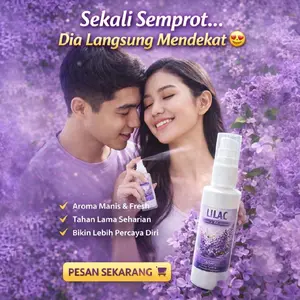 Parfum Lilac Sweet & Blossoming 60ml Wangi Manis Segar Tahan Lama Parfum Wanita Premium Harum Seharian Aroma Manis Fresh