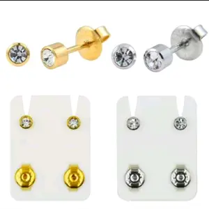 Anting tindikan permata sepasang pria dan wanita Earrings