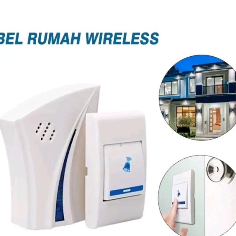 BEL RUMAH WIRELESS DOOR BELL WIRELESS TANPA KABEL 0