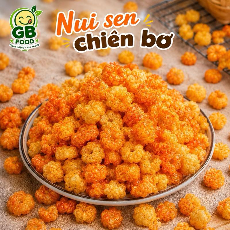 Nui sen chiên bơ thơm ngon giòn rụm - Snack ăn vặt hương vị tuổi thơ