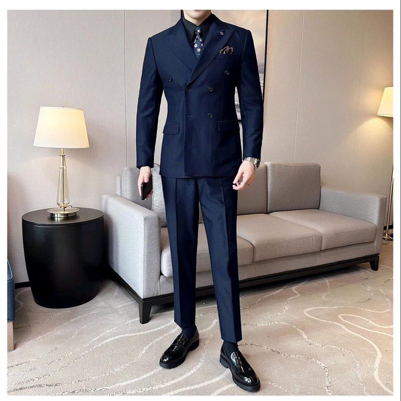 Baju blazer lelaki Set Pakaian Formal Pria Korea Slim Casual - TikTok ...