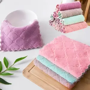 Kain Lap Meja Piring DAPUR KACA Anti Minyak Dish Towel Microfiber Lap Serbaguna