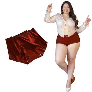 German Velvet Brushed Large Size Underwear Soft Seamless Letter Waistband Triangle Briefs for 150kg Plus Sizes Fleece Material Comfortable Everyday Wear