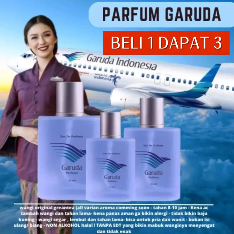 [Beli 1 Dapat 3] Parfum Garuda Indonesia Untuk Pria Wanita Wangi Segar Lembut 0
