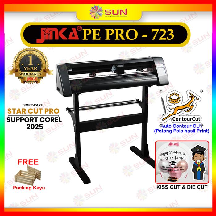 Gambar Mesin Cutting Sticker 72 cm Jinka Auto Contour Cut - PE Pro 723 - Hitam + Kayu, Surabaya dari Sun Indonesia Kota Surabaya 5 Tokopedia